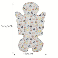 Child Safety Seat Cushion Winter Thick Warm Cotton Pad Pure Cotton