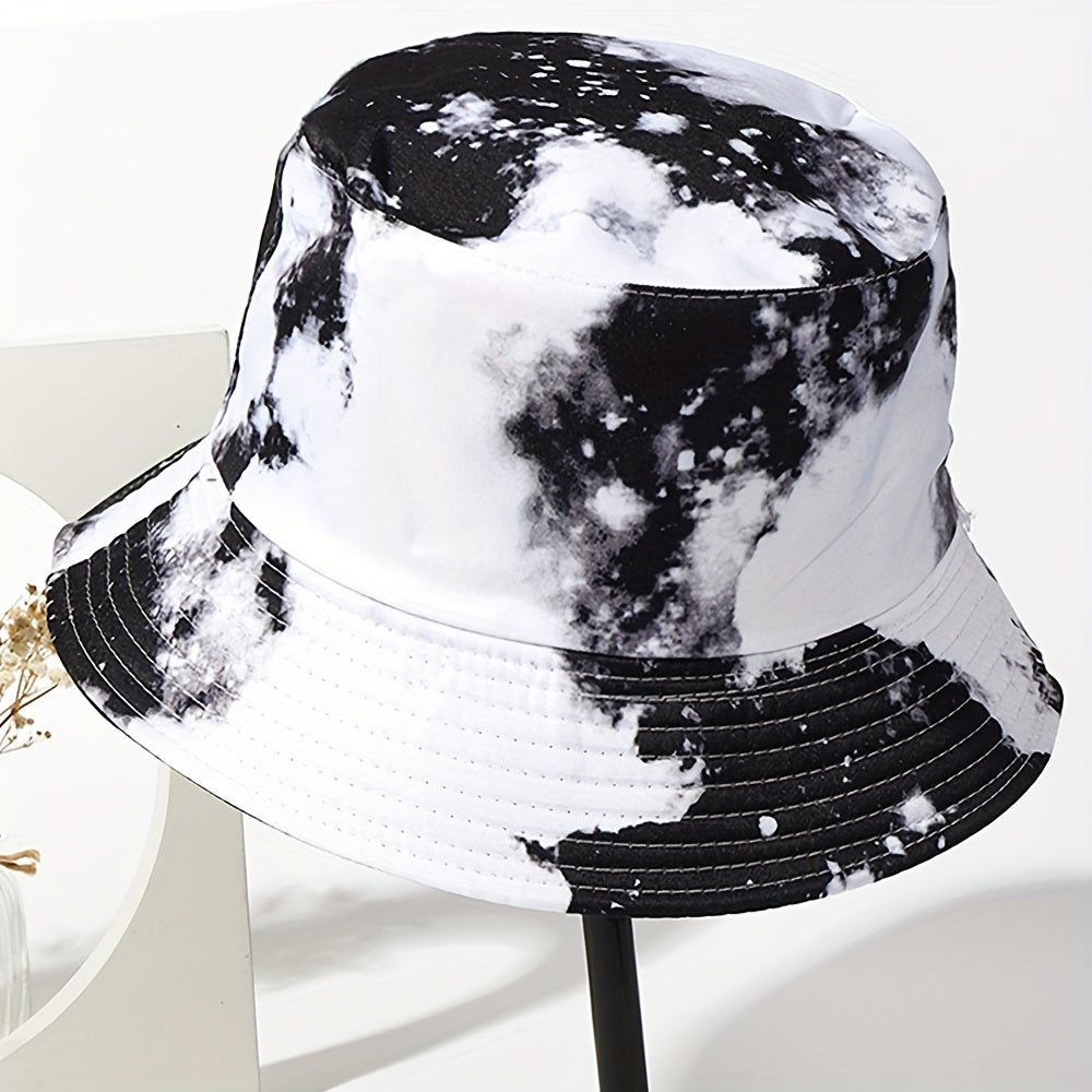 Tie Dyed Sunshade Bucket Hat for Men Women