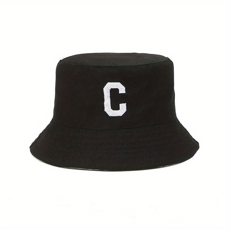 Double Sided Bucket Hat For Men And Women Solid Light Board Sun Hat Couple