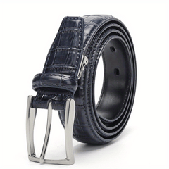 Leather Buckle Belt Men's Business Belt for Suit Pants