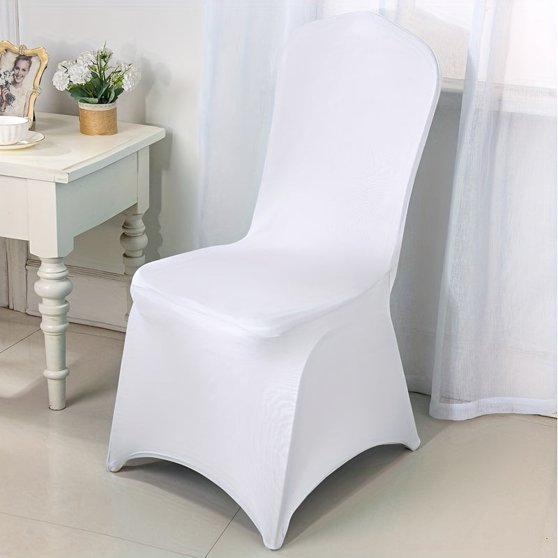 Milk Silk Dining Chair Covers for Banquets and Home Decor