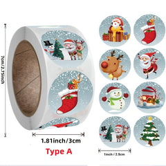 500pcs Round Stickers Seals Labels for Christmas Halloween Thank You