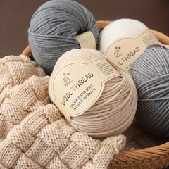 2pcs Australian Wool Thread - DIY Knitting - Warm and Soft