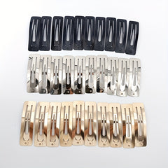 10pcs Solid Hair Snap Clip Casual Daily Headwear for Female