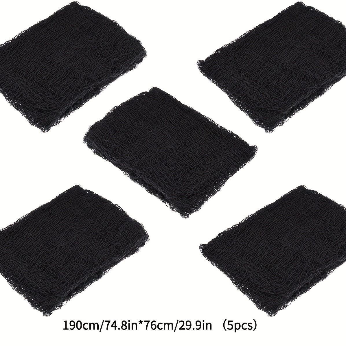 5pcs Halloween Scary Cloth Decor Gauze 190 X 76 Home Wall Decor