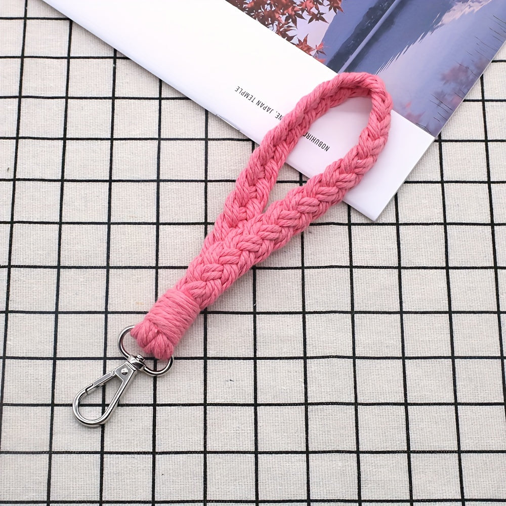 Hand-woven Rope Keychain Bracelet for Girls