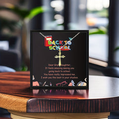 Lucky God Blessing Friendship Cross Pendant Necklace Box