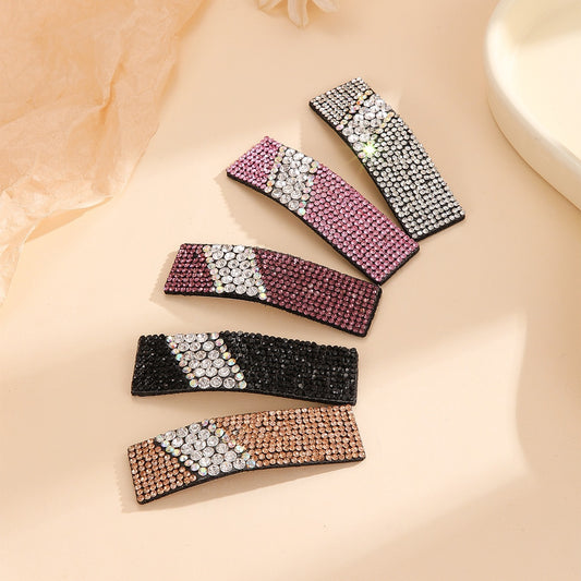 Colorful Rhinestone Hair Clip, Vintage Style Hair Accessory for Women