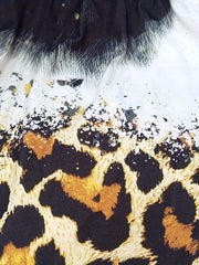 Women's Plus Arrow & Leopard Print Tee - Short Sleeve