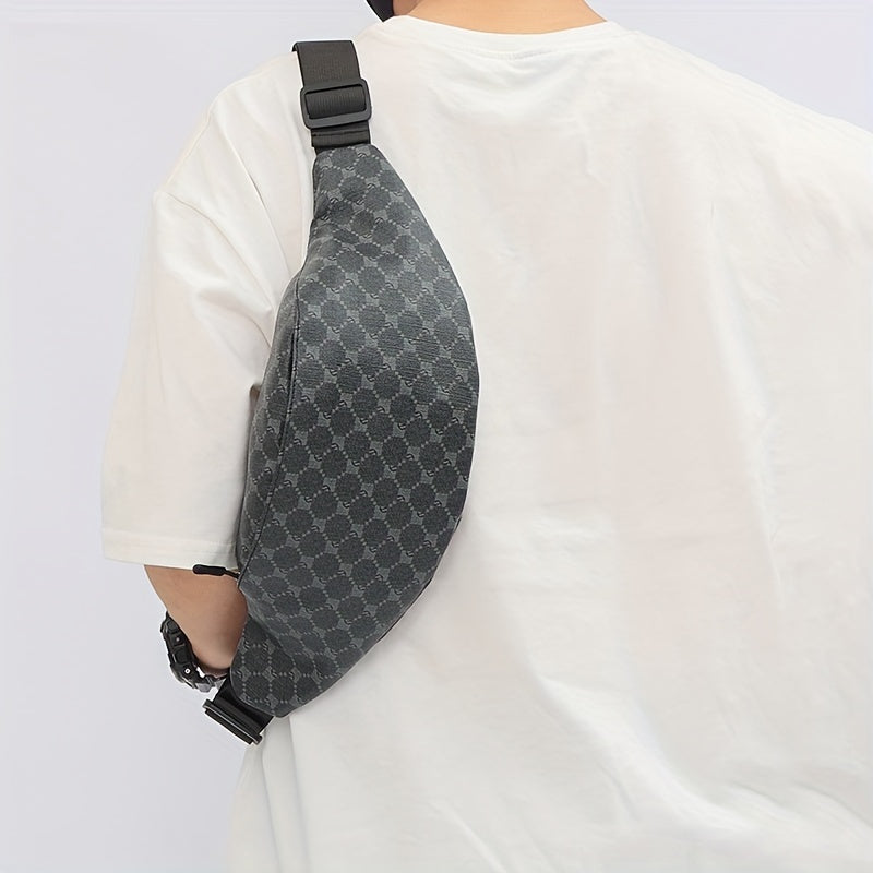 Men's Leather Multifunctional Waist Bag Fanny Pack Messenger Bag