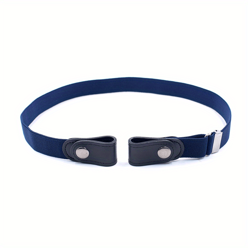 Men's No Buckle Elastic Waist Belt Casual Adjustable Elastic Buckle Belt