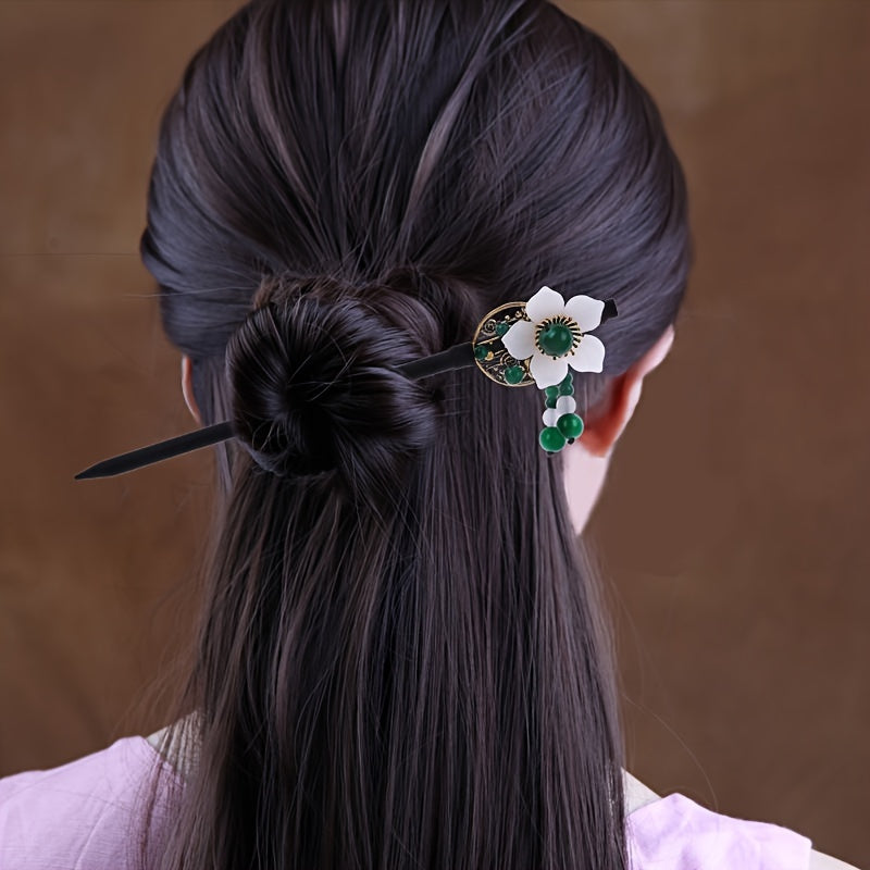Wooden Hairpin Tassel Shake Hairpin Ancient Style Headdress