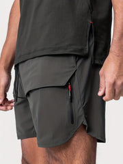 Men's Solid Lightweight Pocket Shorts