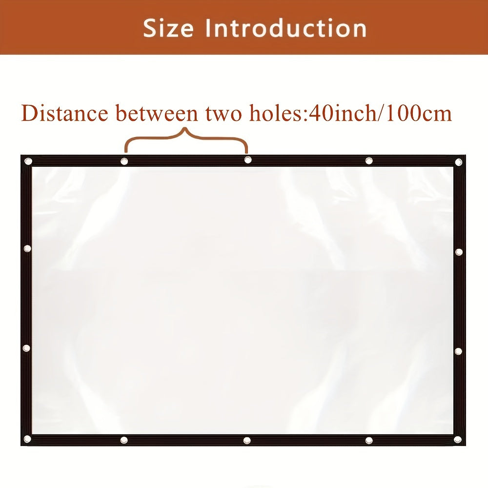 Clear Waterproof Tarpaulin Transparent Tarp Cover PE Film with Grommets