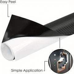 Carbon Fiber Film Waterproof Car Stickers Vinyl Sheet Roll DIY Decals