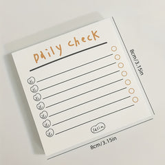 50-Sheet English List Striped Notepad