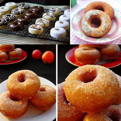 Donut Cake Mould With Dipping Plier Desserts Cutter Kitchen Baking Tool