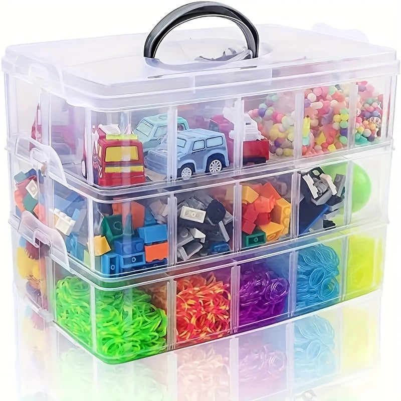 3 Tiers Stackable Storage Box Bead Organizers And Storage Container