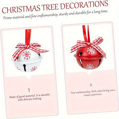 3pcs Christmas Bell Decorations Santa Claus Ornaments Xmas Decors