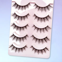 5 Pairs 3D Cross Fiber False Eyelashes