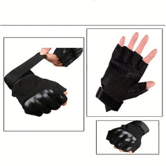 Airsoft Shooting Gloves Hard Knuckle Half Finger Gloves