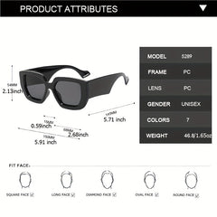 Men's Large Frame Sunglasses Hip Hop Style for Street Photography