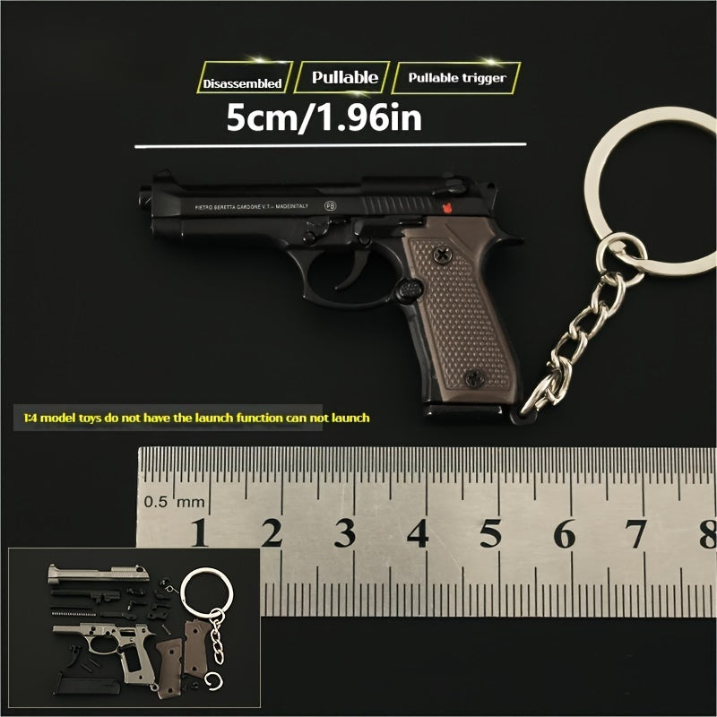Mini M92F Pistol Toy Model Pendant Removable Assembly Parts