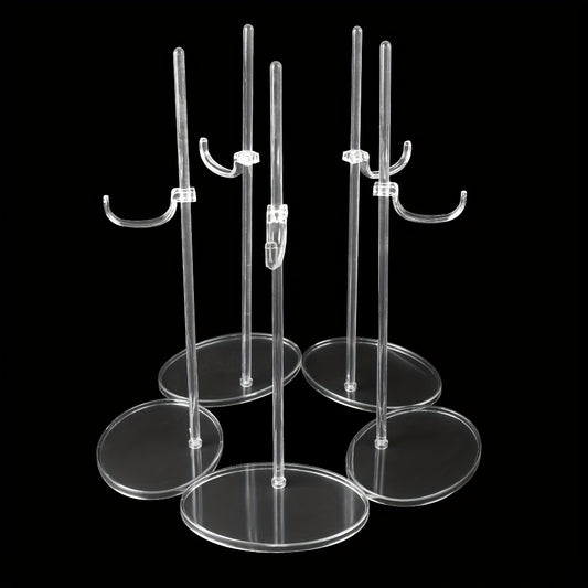 5pcs Transparent Doll Stand Display Holder For 11''-18'' Dolls