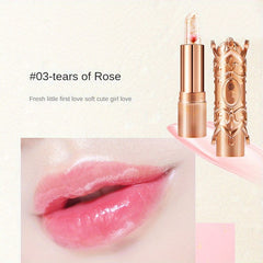 Crystal Petal Temperature Changing Lipstick Long Lasting Moisturizing Jelly