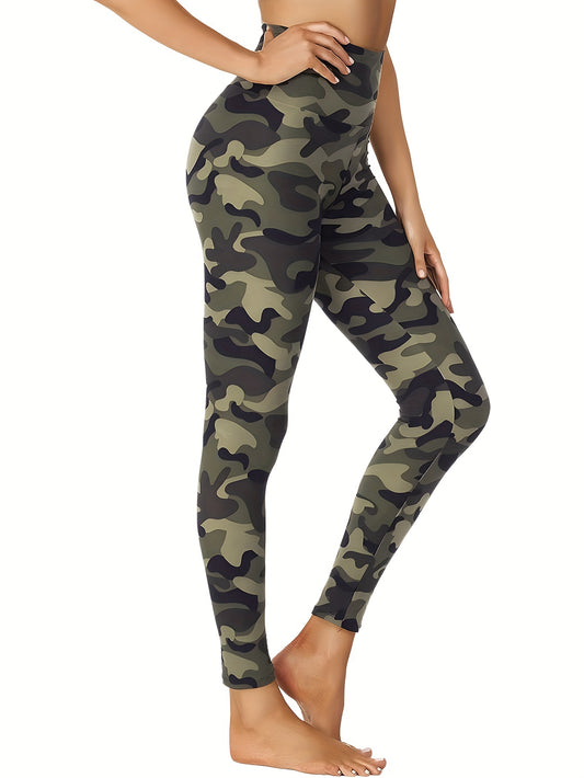 Camouflage High Waist Leggings Yoga Running Fitness Pants