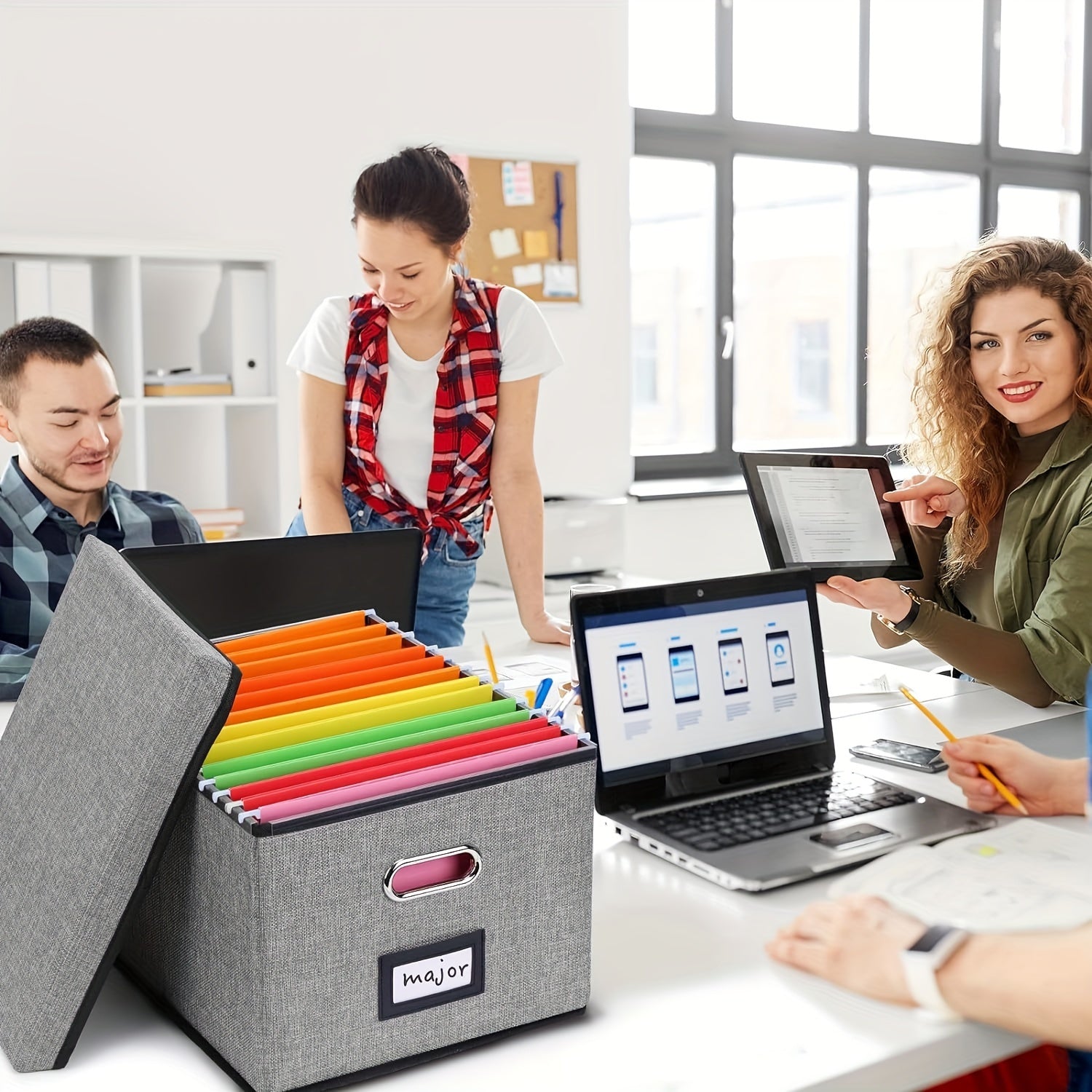 File Organizer Box File Filing Box File Folder Storage Hanging File