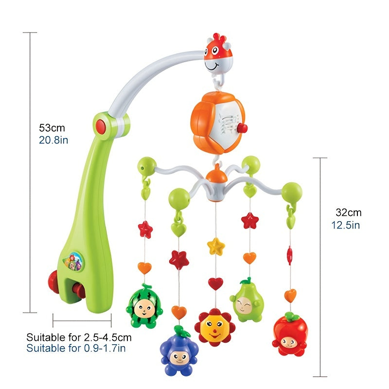 Newborn Crib Bell Rotatable Bedside Rattle Toy