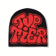TIER Hip Hop Beanie Cap Unisex Y2k Cold Knit Hat