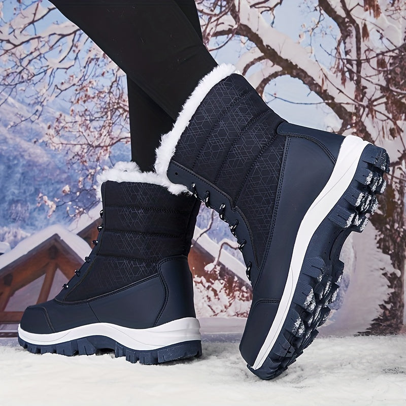 Women's High Tube Snow Boots Non-Slip Thickened Warm Shoes