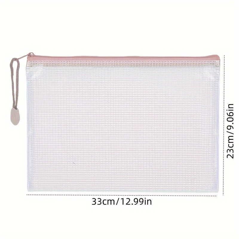 100pcs Mesh File Bag Waterproof Office School Travel Bag