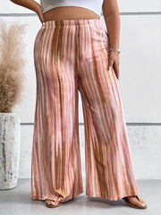  Tie Dye High Rise Wide Leg Trousers
