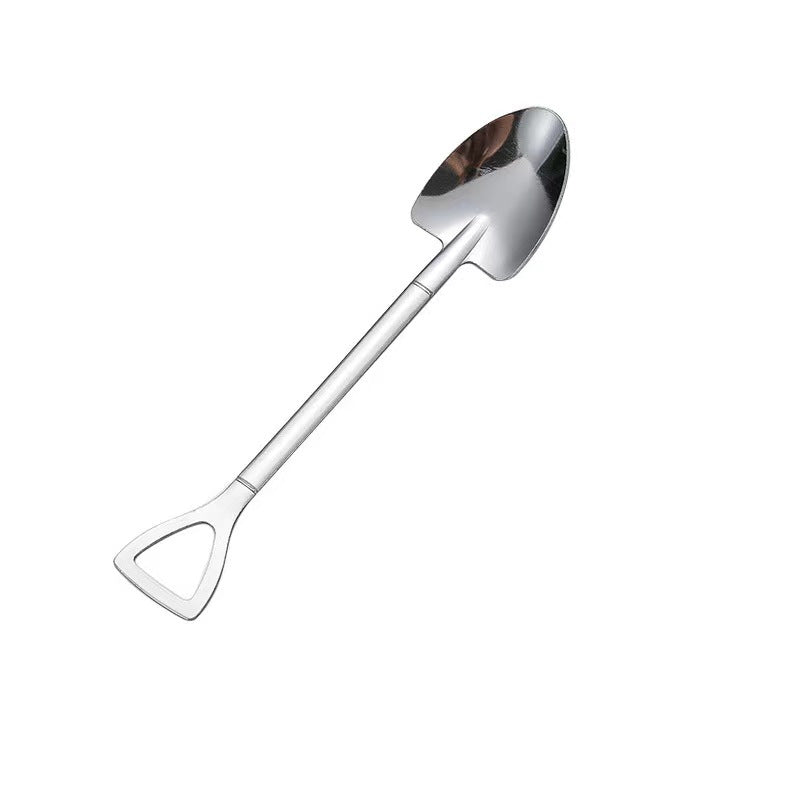 4pcs Stainless Steel Dessert Fruit Tea Coffee Mixing Jam Ice Cream Salad Spoon