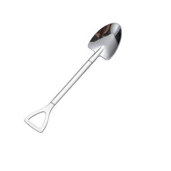 4pcs Stainless Steel Dessert Fruit Tea Coffee Mixing Jam Ice Cream Salad Spoon