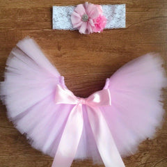 Newborn Photography Outfit Puffy Tutu Skirt & Headband Set