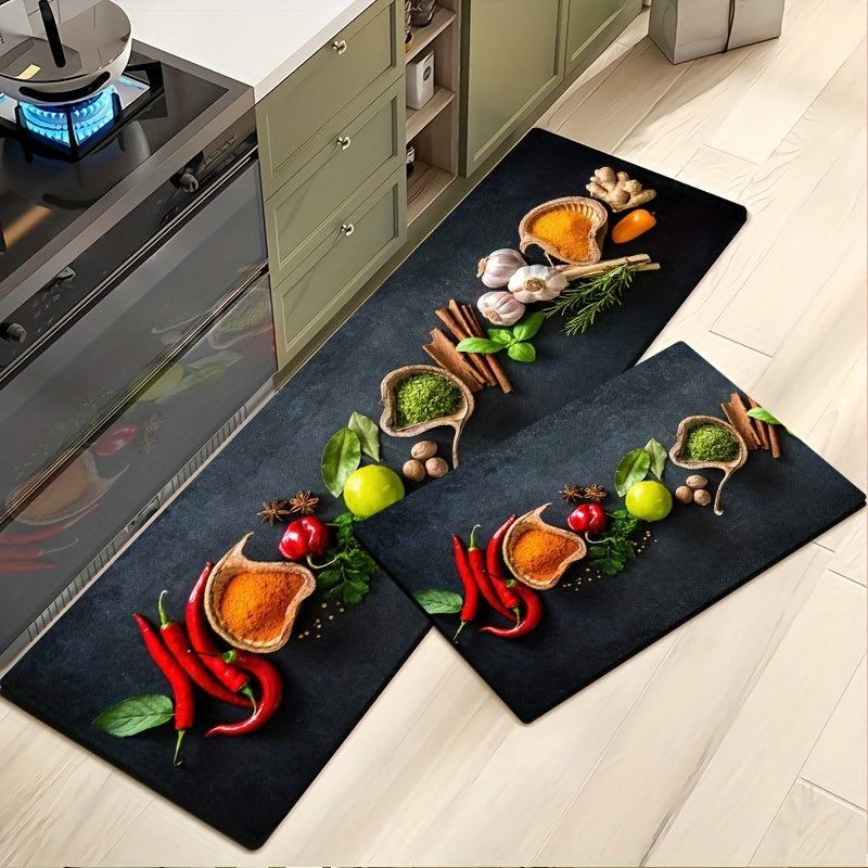 Non Slip Waterproof Kitchen Mat Set Soft Runner Rug