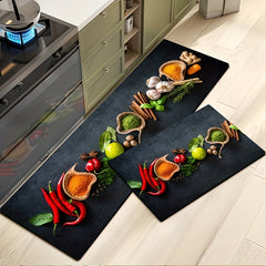 Non Slip Waterproof Kitchen Mat Set Soft Runner Rug