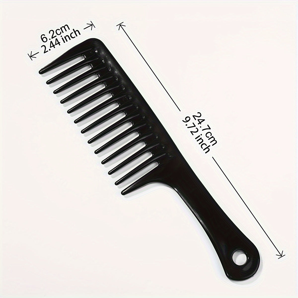 Wide Tooth Comb for Curly Hair Styling