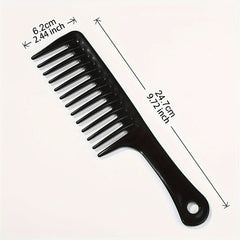 Wide Tooth Comb for Curly Hair Styling