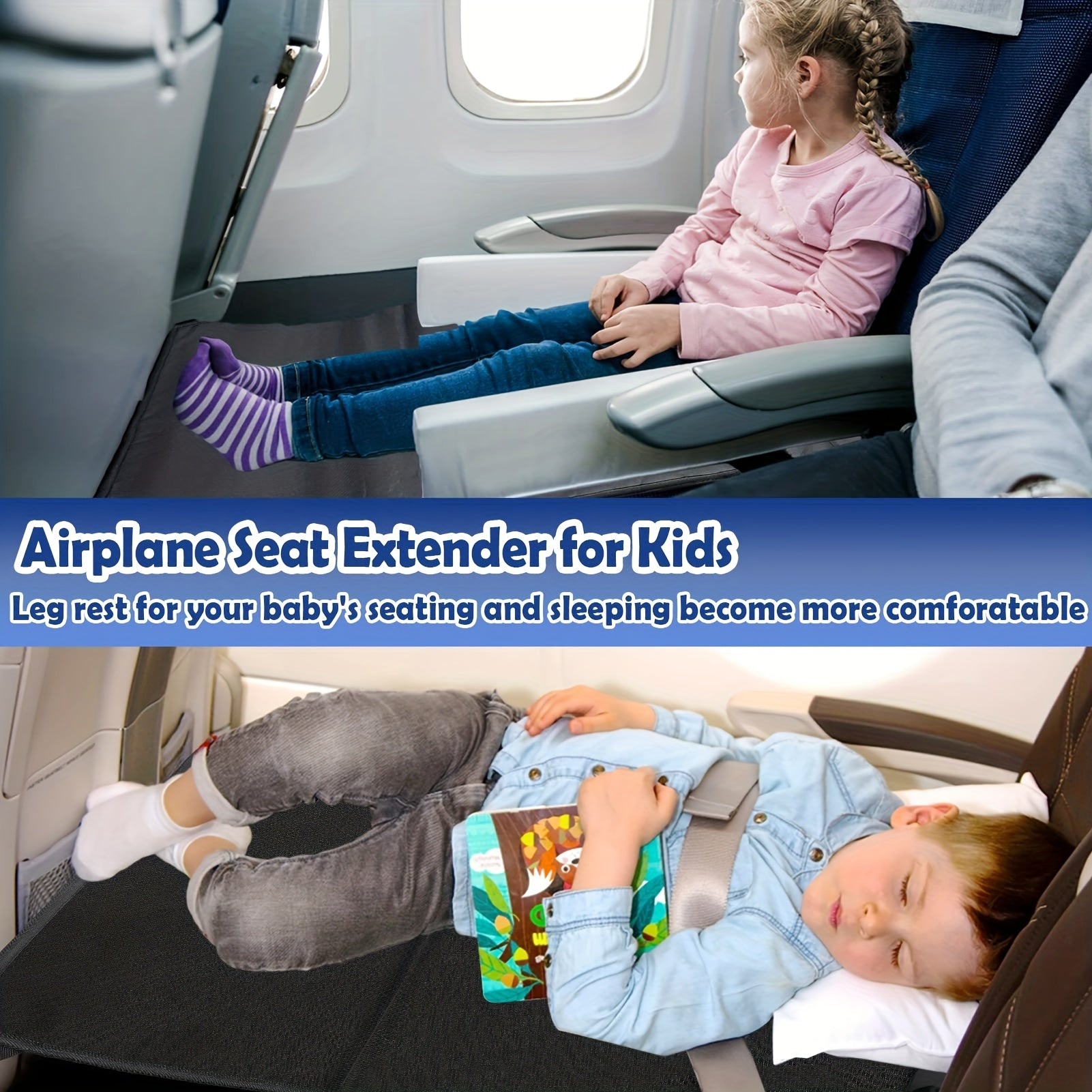 Portable Child Airplane Hammock Toddler Travel Bed