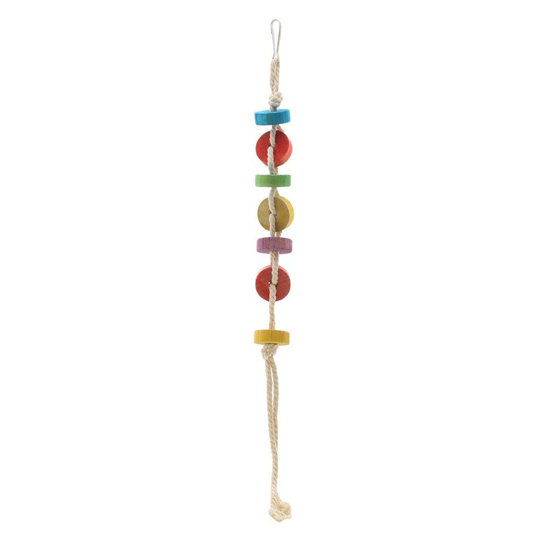 Parrot Gnawing Toy Hanging Parrot Chew Toy With Hook Bird Cage Accessories