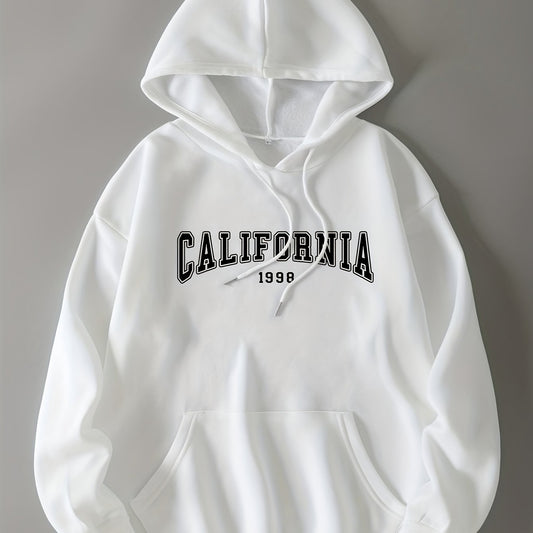 Long Sleeve Hooded Sport Sweatshirt Women Graphic Drawstring Hoodie