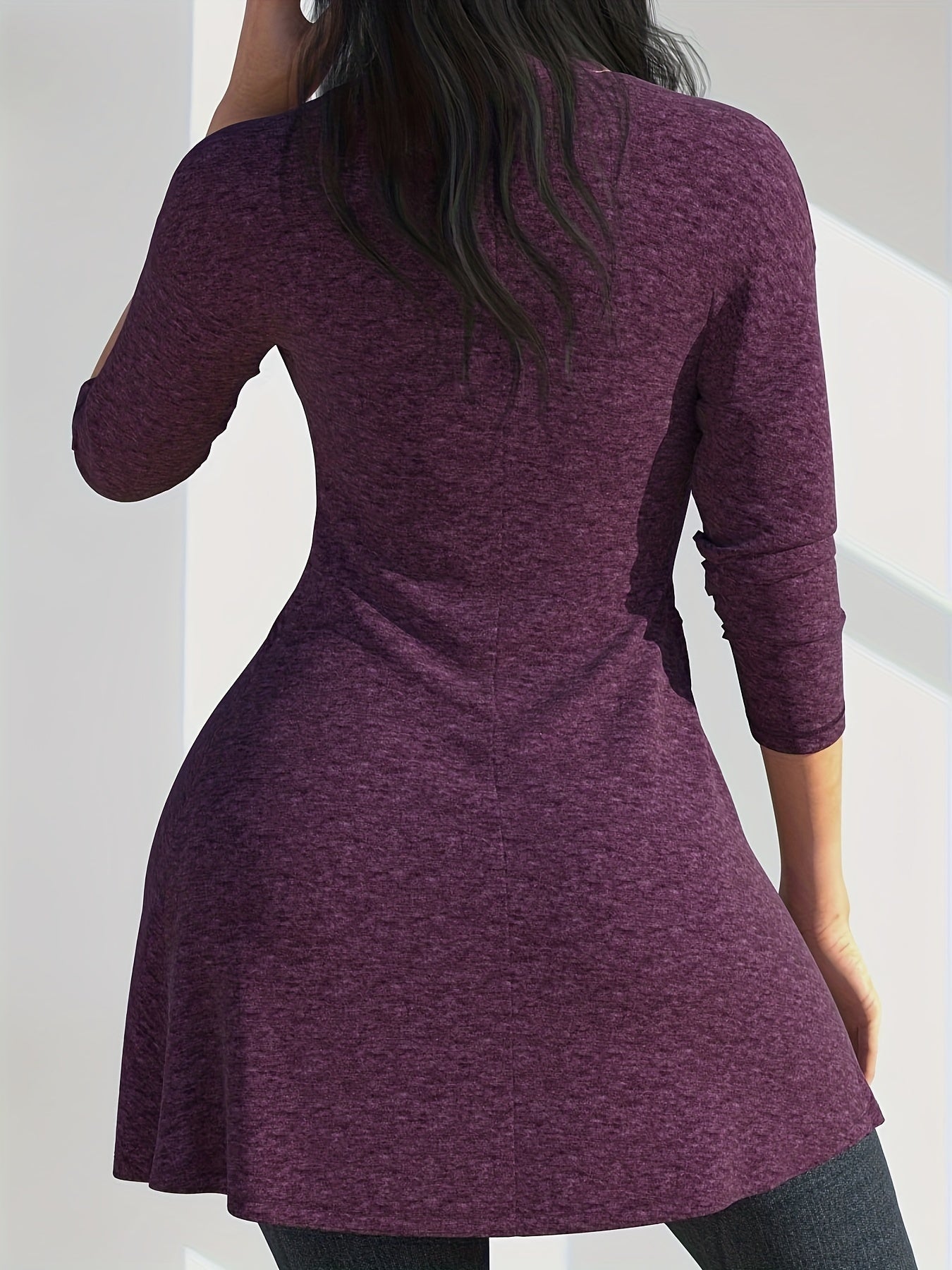  Solid Long Sleeve Belted Cardigan