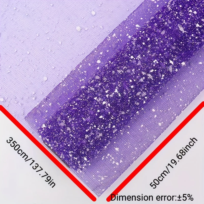 350cm Snow Dot Yarn Bouquet Packaging Gauze Curtain DIY Rose Wrap Tissue