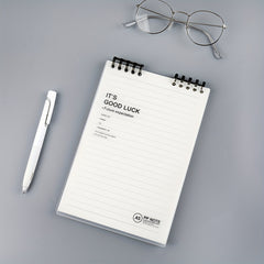 B5 Loose Leaf Notebook with Horizontal Lines, Square Shells, Detachable Binder