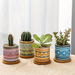 Nordic Style Ceramic Flower Pot for Succulents, Indoor and Outdoor Use